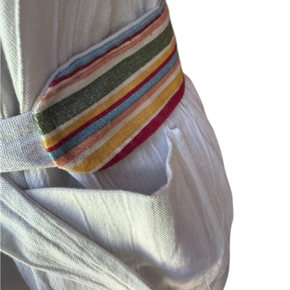 1970s 100% Cotton Button Down Belted‎ Tie Top - Picture 4 of 6